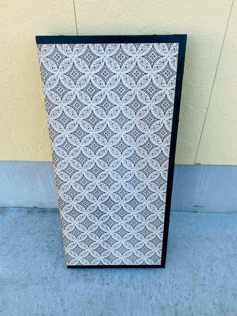 白い鳥と柳の木の屏風 160cm x 90cm