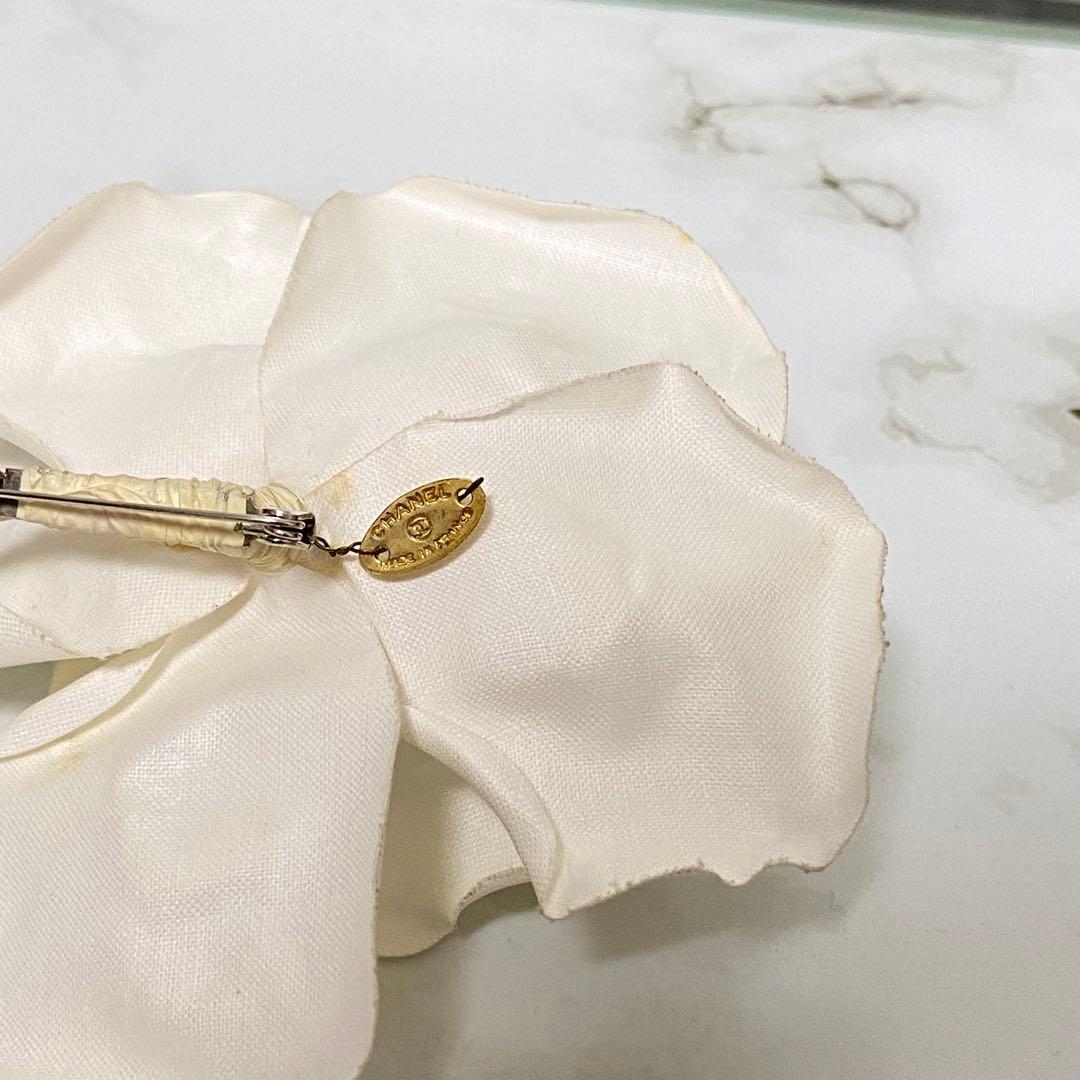 90s CHANEL シャネル カメリア ブローチ コサージュ