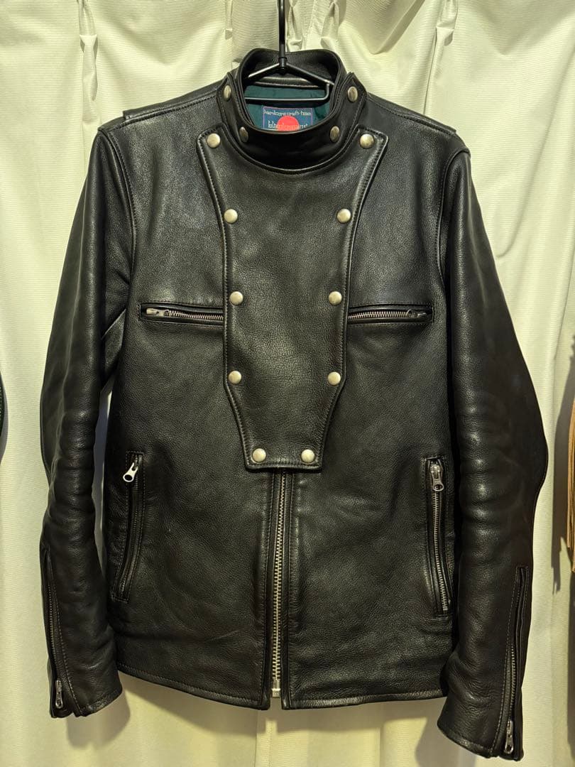 【ブルドッグ様用】 blackmeans ナポレオンレザージャケット