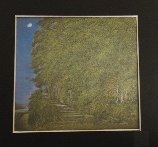 岩澤重夫、【刻】、希少な額装用画集より、新品額装付、状態良好