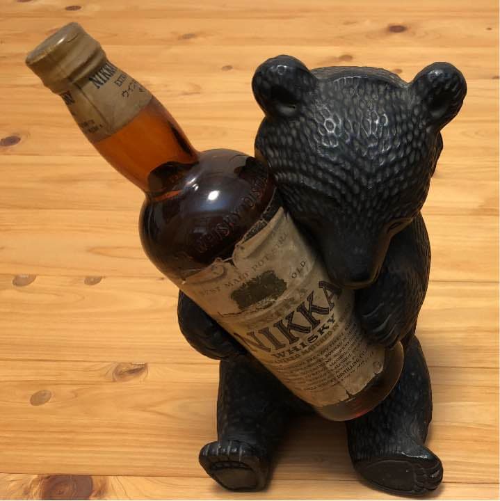 ニッカウイスキー 丸壜ニッカ エクストラ 2級 熊の陶器(非売品)