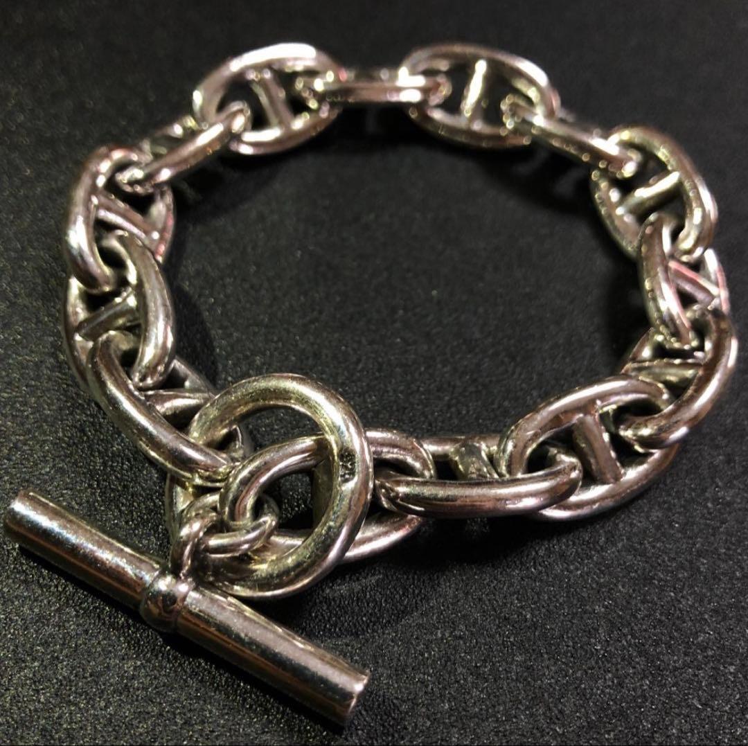 シルバー925 silver アンカーチェーン ブレスレット メンズ