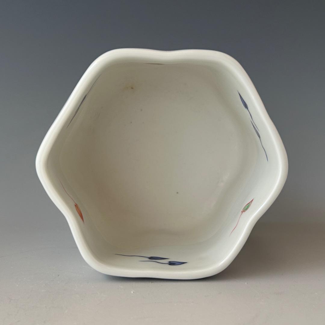 茶道具　万暦　魚紋　火入　林淡幽　共箱　京焼　清水焼　煙草盆　稽古　茶事　茶会