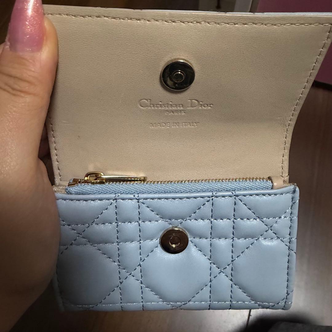 【美品】My Dior Glycine ウォレット　ブルー