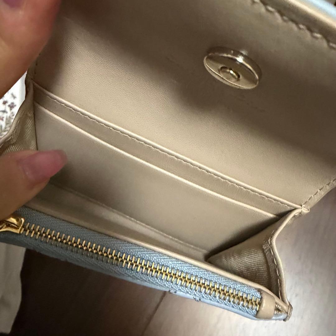 【美品】My Dior Glycine ウォレット　ブルー