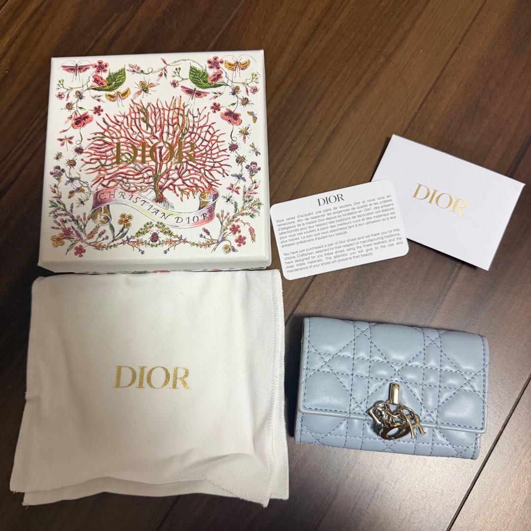 【美品】My Dior Glycine ウォレット　ブルー