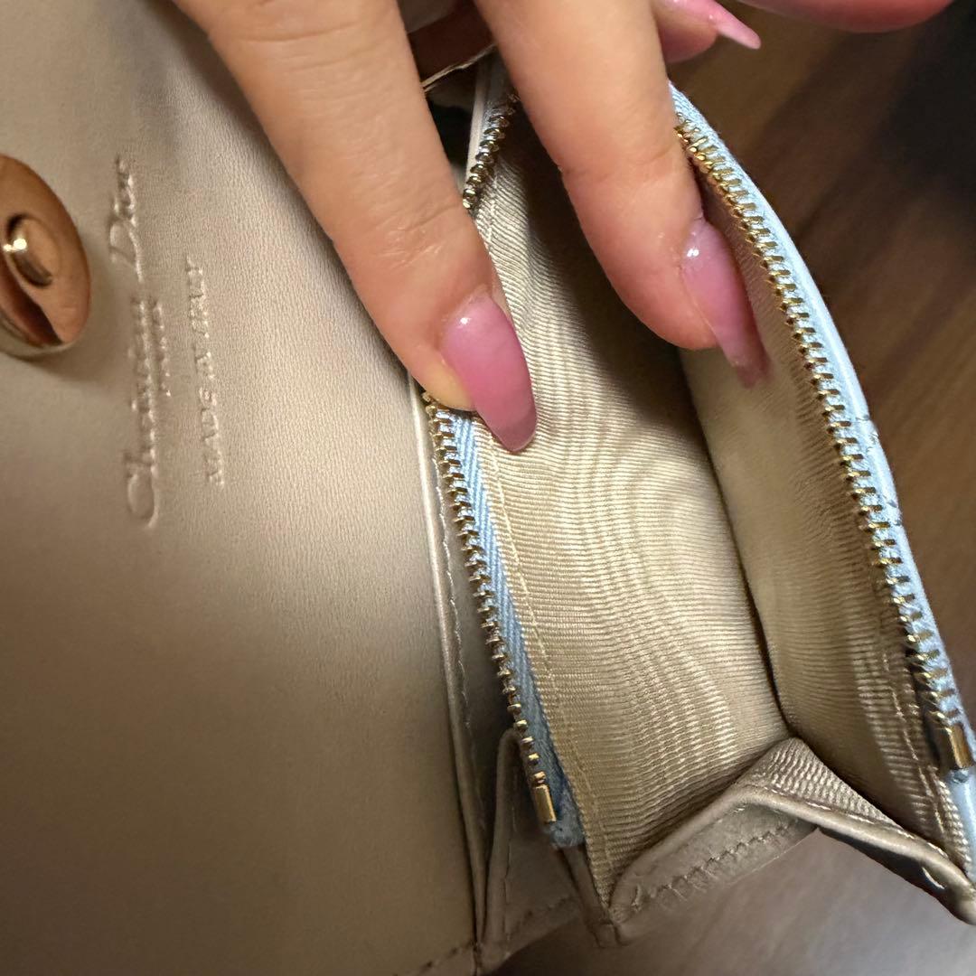 【美品】My Dior Glycine ウォレット　ブルー