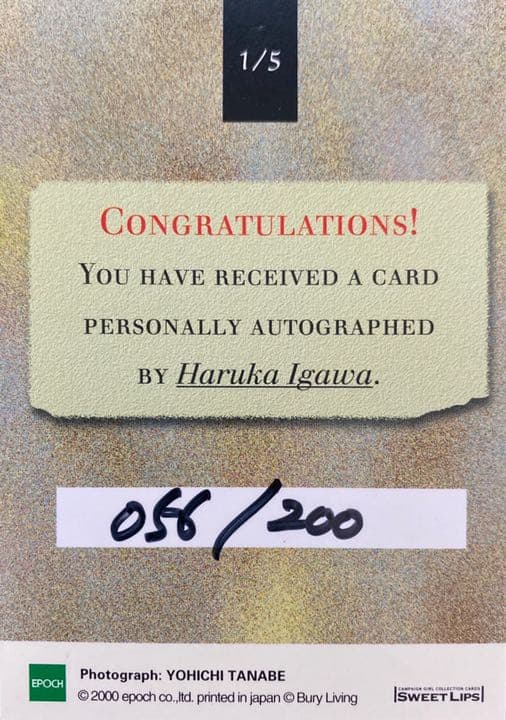 井川遥 激レアカード