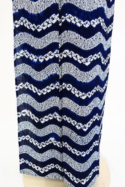 ★専用★美品 浴衣 有松絞り バチ衿 紺 波線 身丈159cm お洒落 夏 伝統