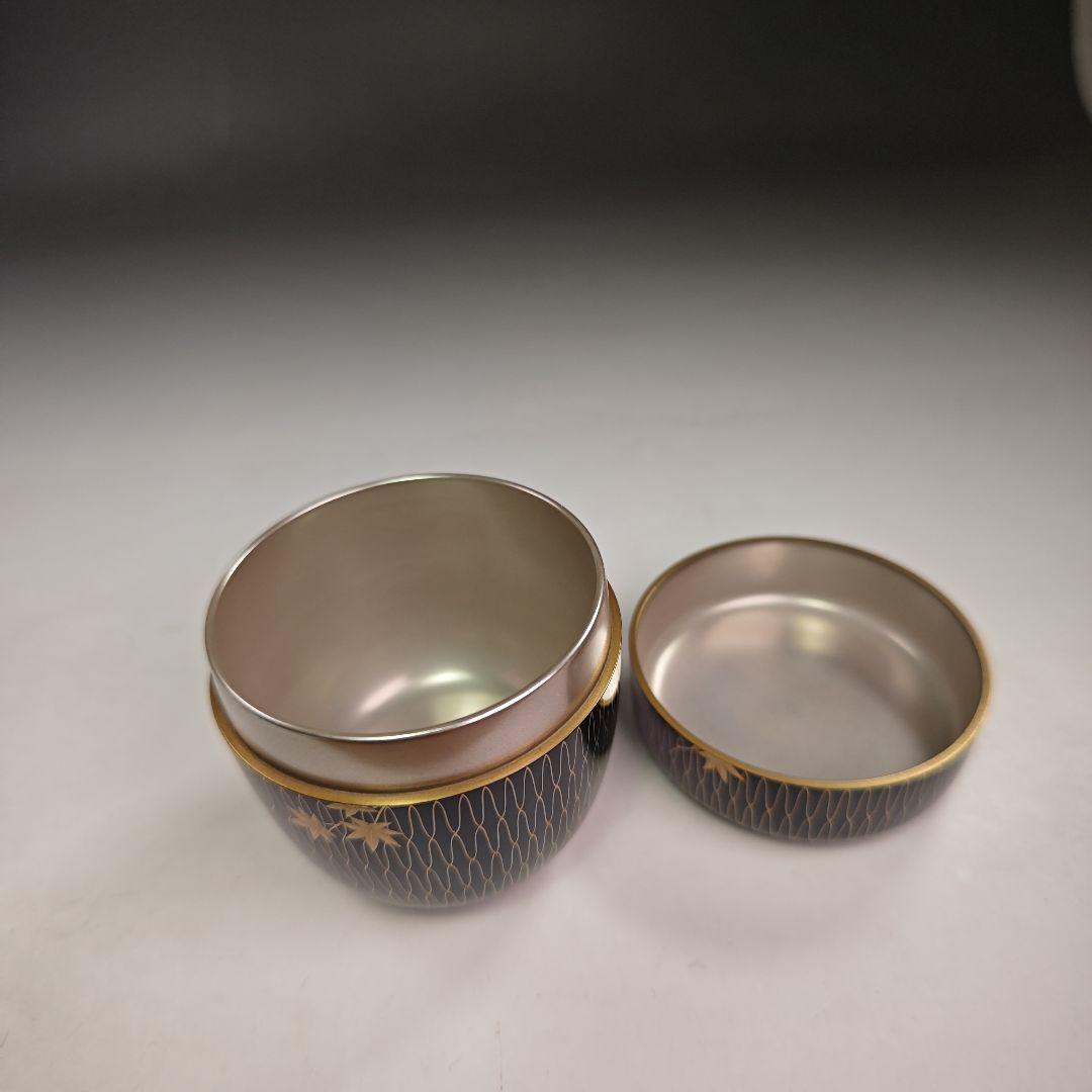 イ822 棗『網もみじ　内銀棗　共箱』『塗師作』茶道具　茶器