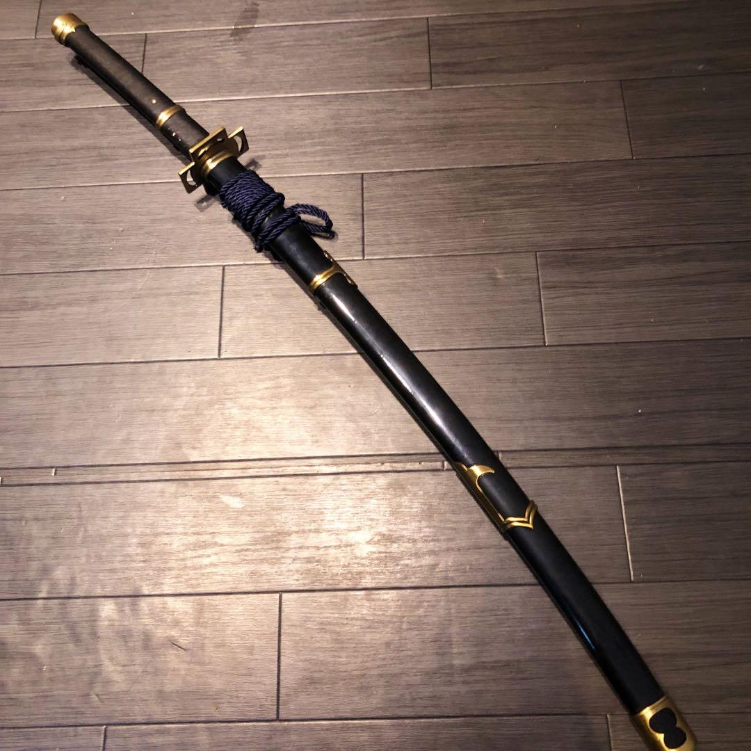 模造刀　刀　雪走　二代鬼徹　虎徹　金鍔黒漆拵え　ワンピース