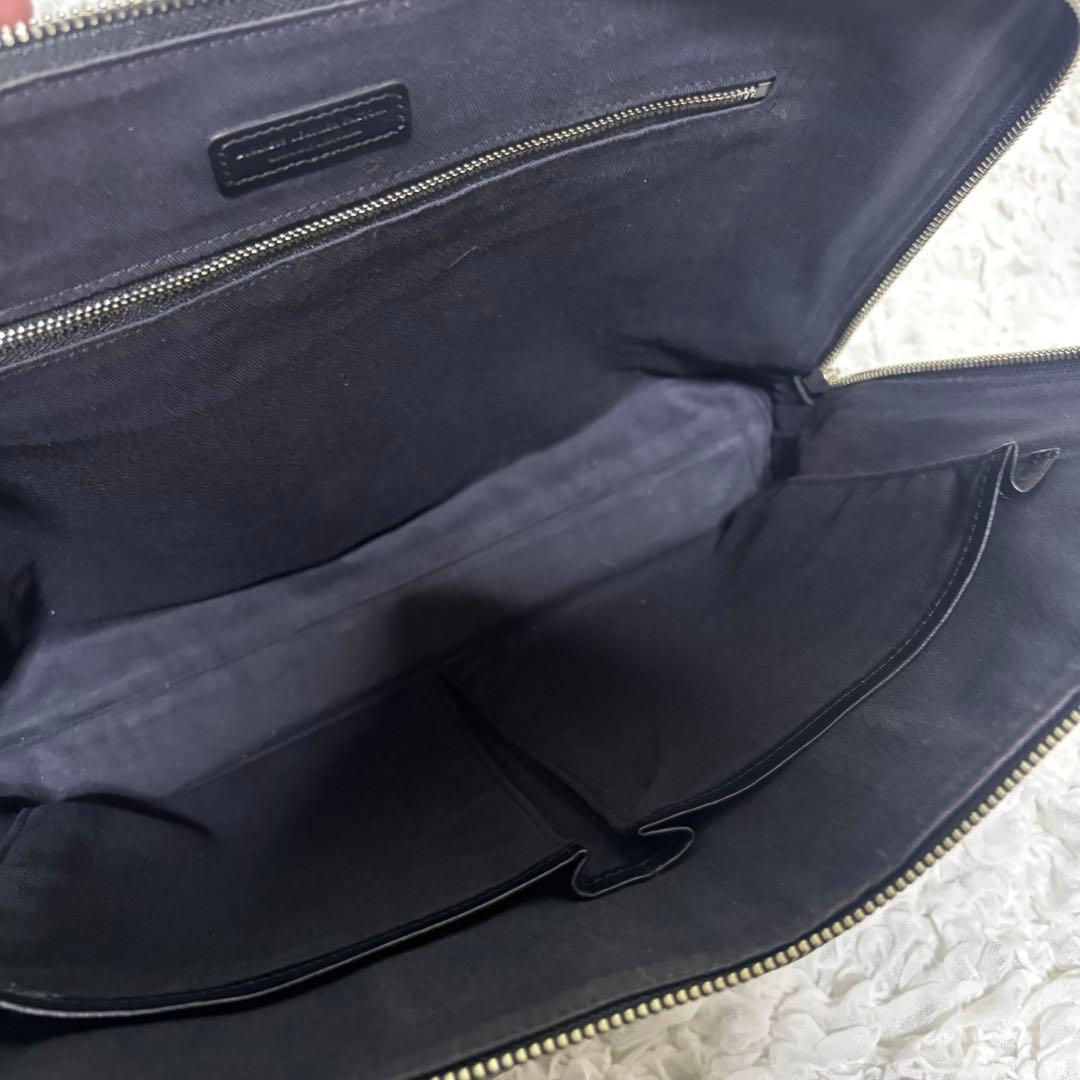 【希少】ビジネスレザーファクトリー 本革 ブリーフケース A4可 ブラック