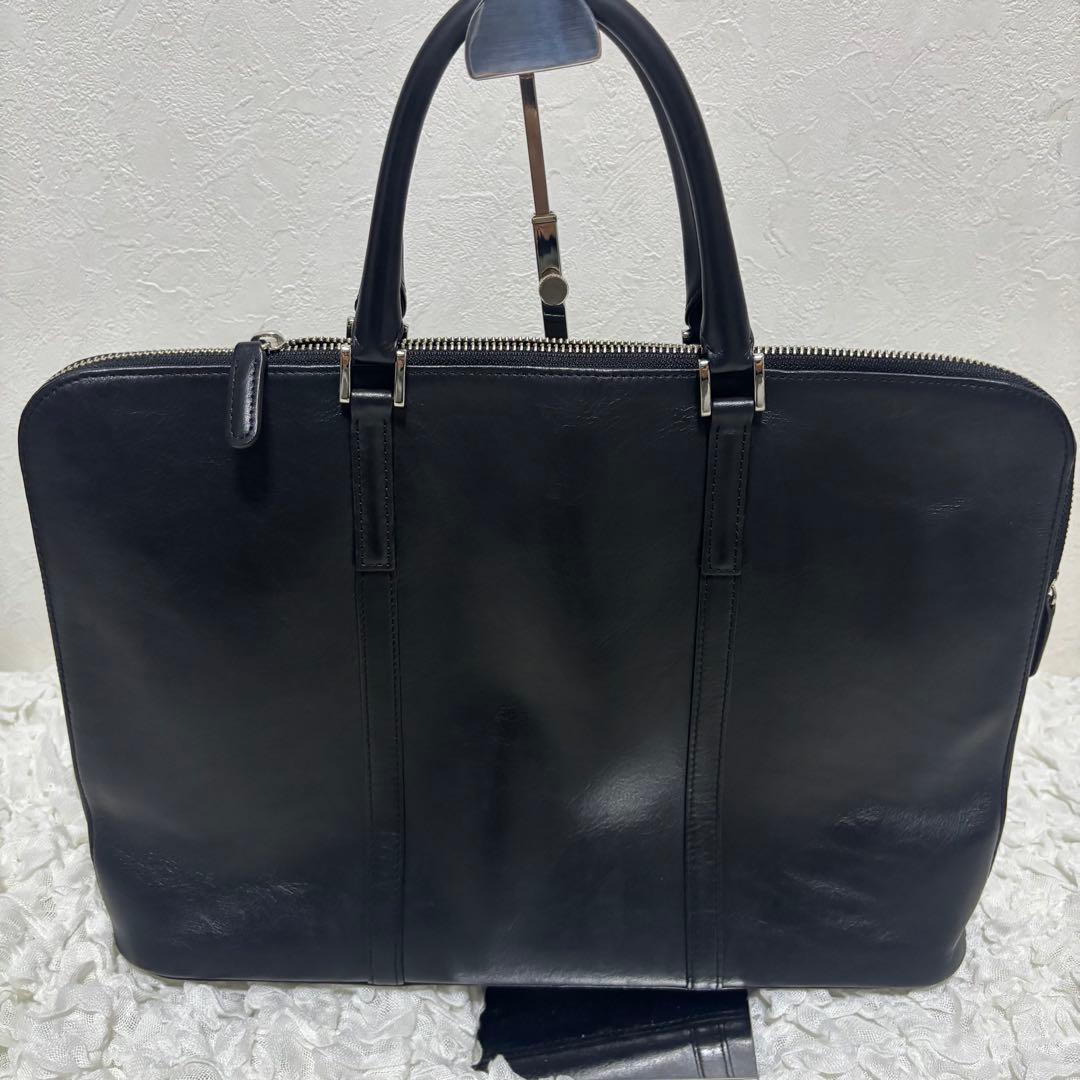 【希少】ビジネスレザーファクトリー 本革 ブリーフケース A4可 ブラック