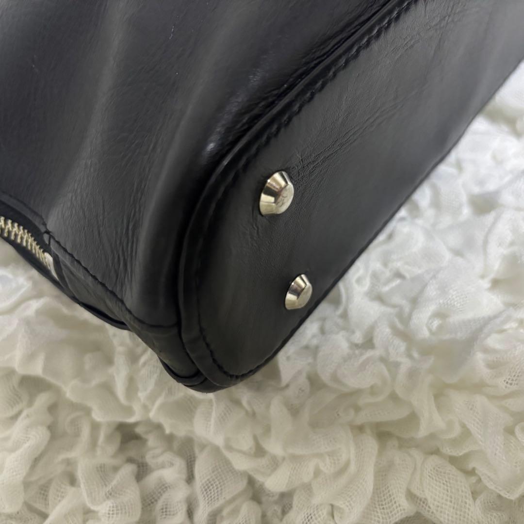 【希少】ビジネスレザーファクトリー 本革 ブリーフケース A4可 ブラック