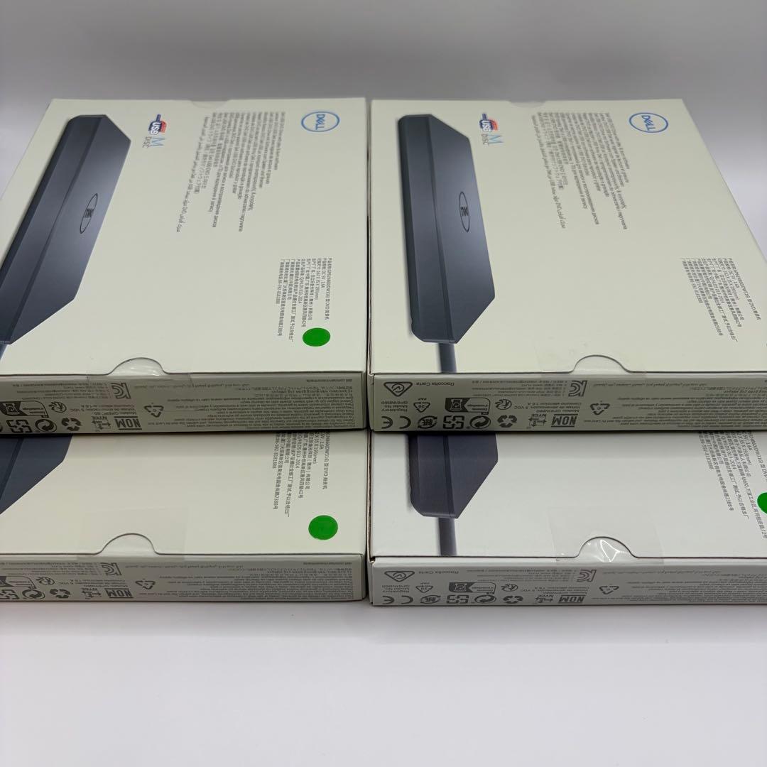 【新品】DELL DW316 外付け USB 薄型DVDドライブ 4つセット