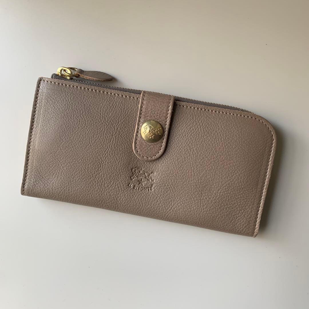 【新品】イルビゾンテ 長財布 二つ折り財布 グレー トルトラ