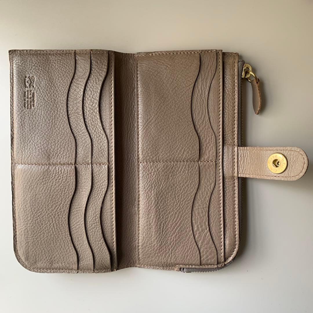 【新品】イルビゾンテ 長財布 二つ折り財布 グレー トルトラ