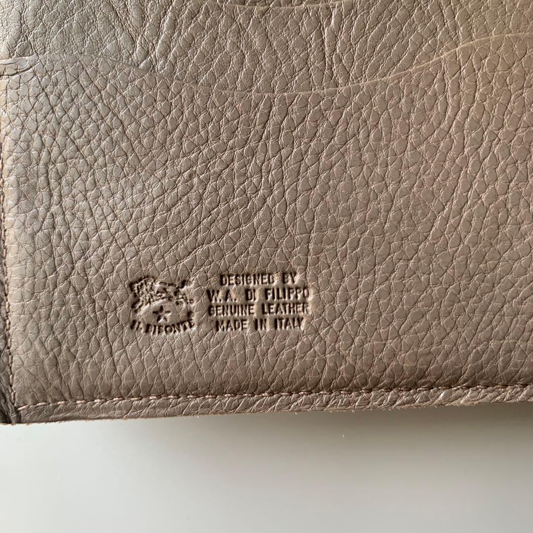 【新品】イルビゾンテ 長財布 二つ折り財布 グレー トルトラ