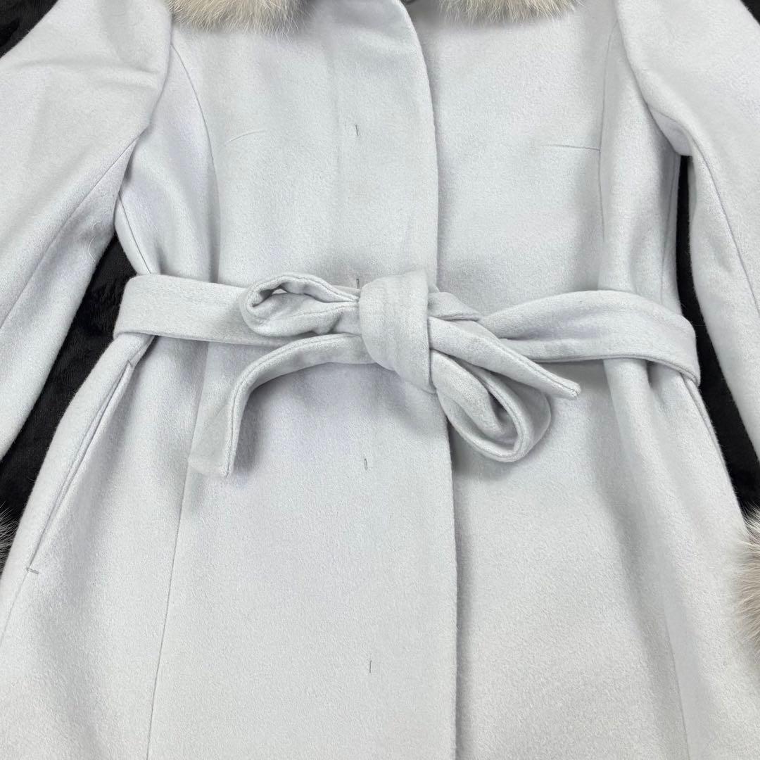 ジャスグリッティ✨タグ付新品未使用 フォックスファー付チェスターコート サイズ1