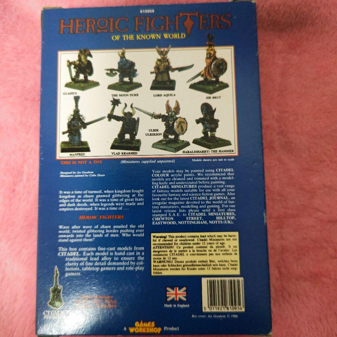 メタルフィギュア　CITADEL 製　HEROIC FIGHTERS