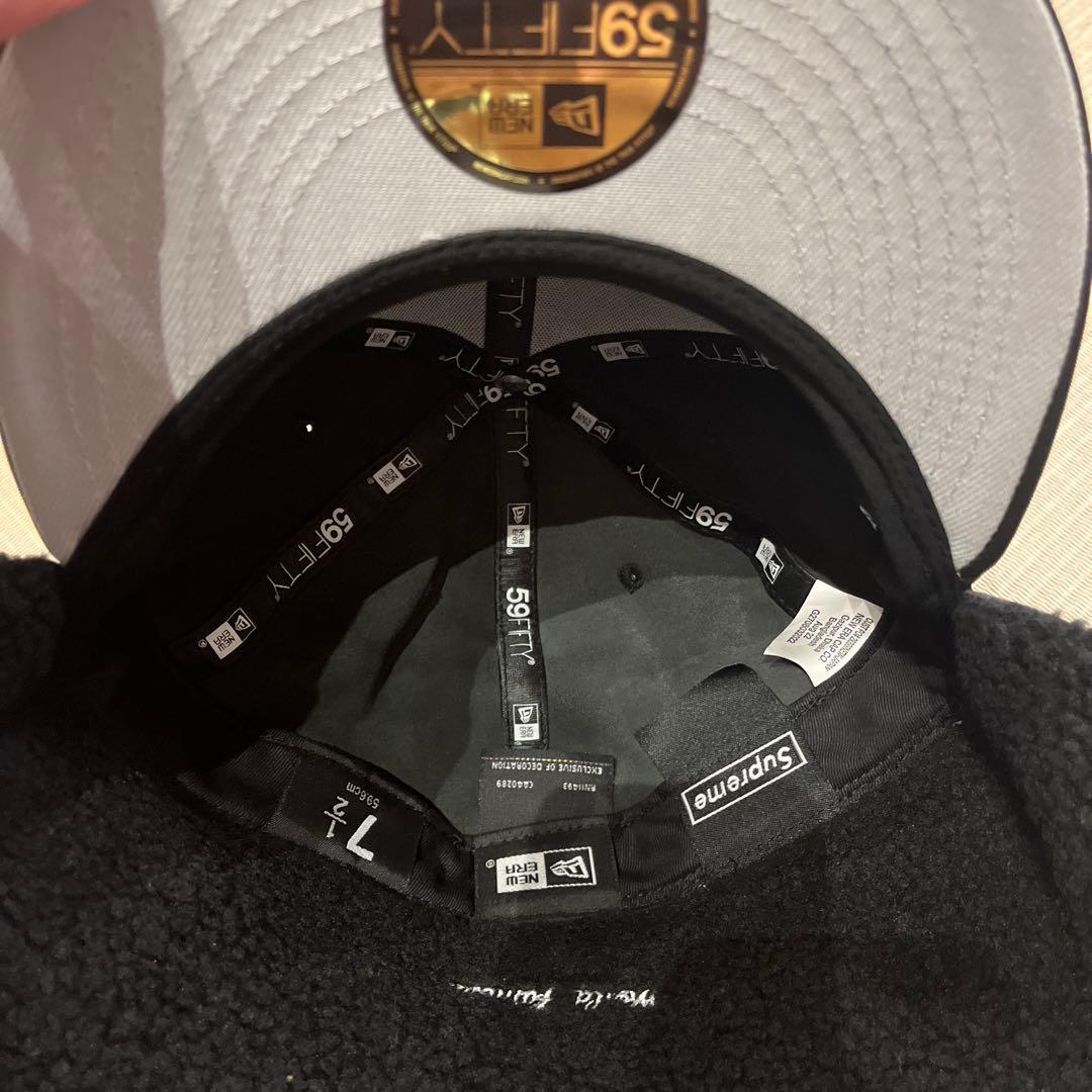 シュプリーム　レザーキャップ　ドックイヤー