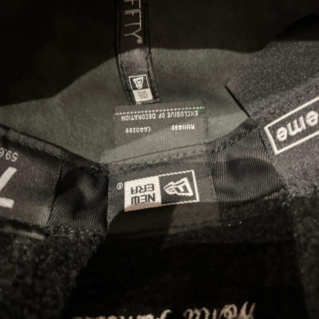 シュプリーム　レザーキャップ　ドックイヤー