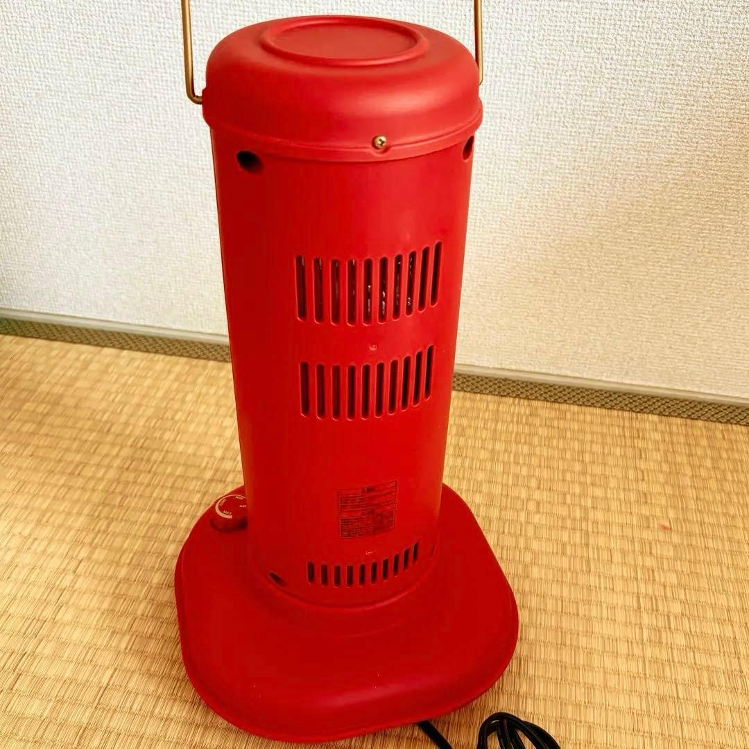 BRUNO カーボンファンヒーター 円柱型 レトロ S 赤 レア かわいい 美品
