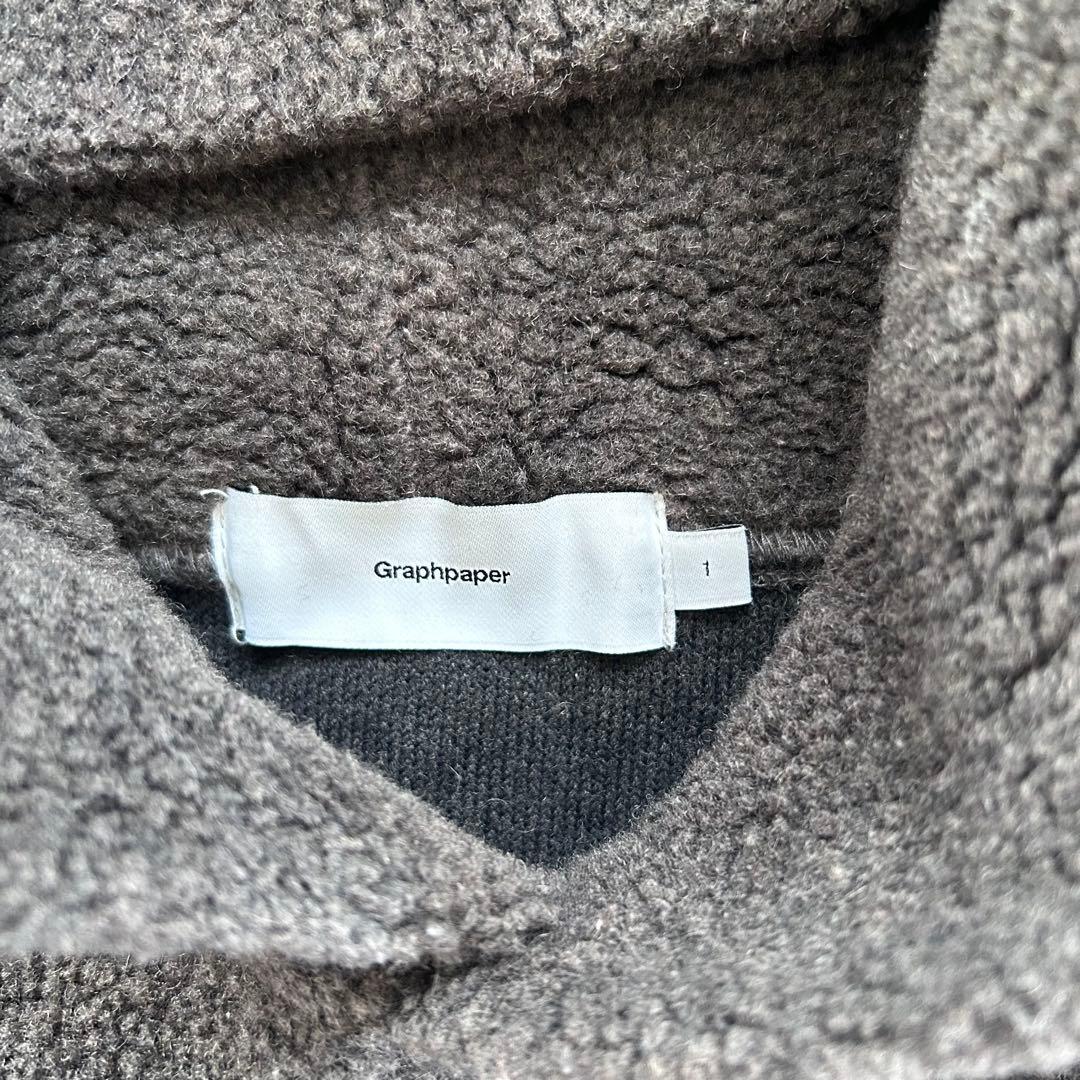 グラフペーパー Wool Boa パーカー サイズ1 グレー