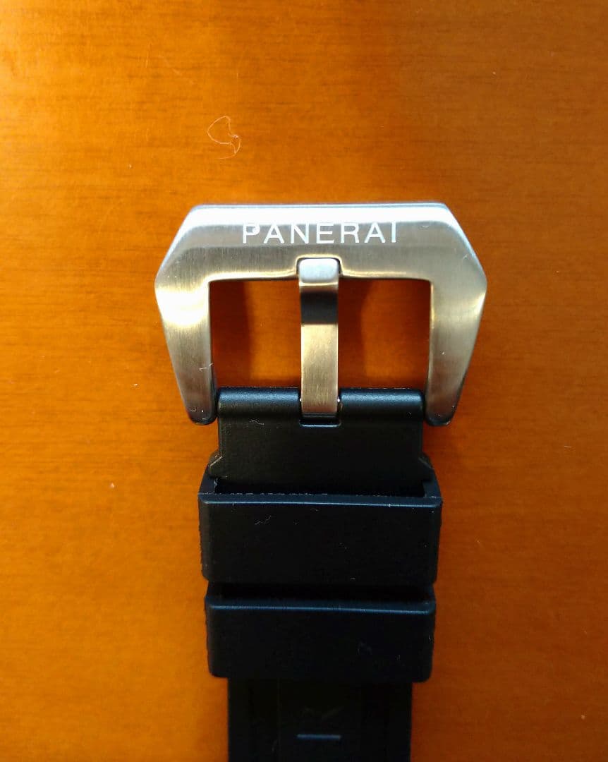断*男様 OFFICINE PANERAI 44m用ラバーベルト／ブラック　尾錠