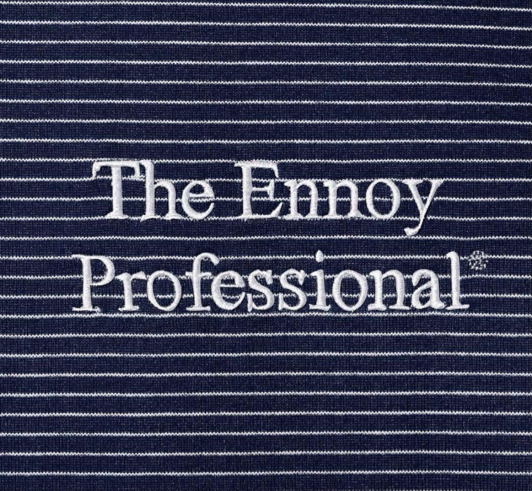 ENNOY ボーダー Tシャツ ネイビー Lサイズ