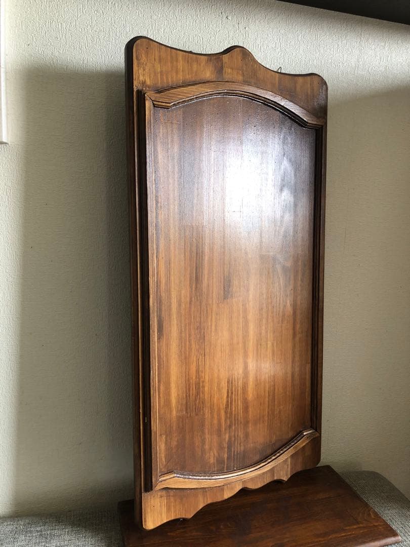 vintage チェリー材 ウッドボード パネル 看板 古道具 北欧 クラシカル