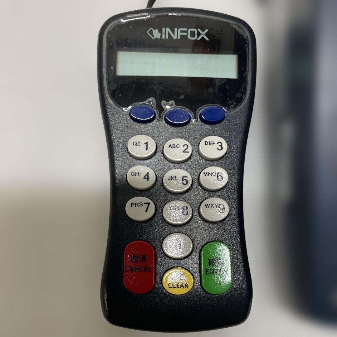 NTT INFOXカード 決済端末 T101-SE 開封のみ 通電のみ確認