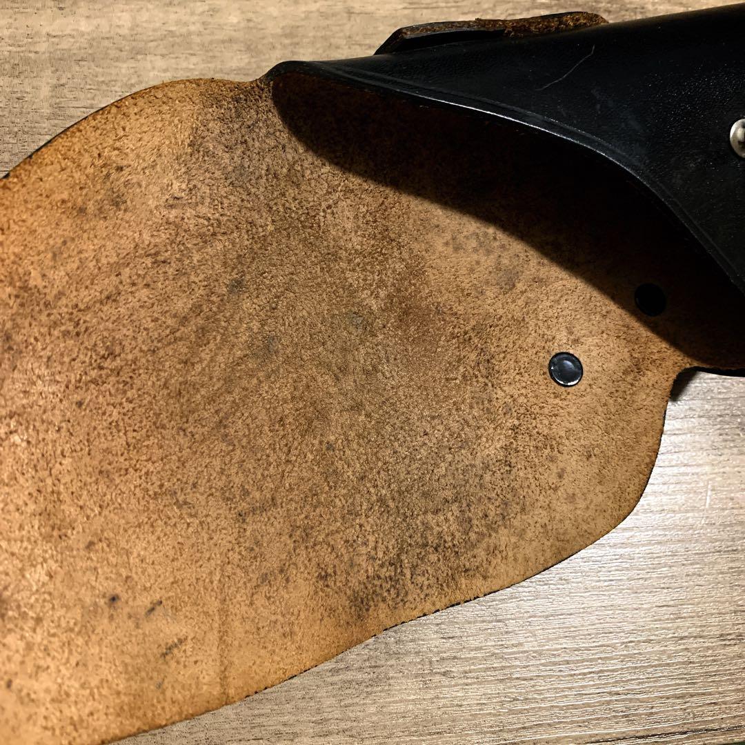 1980年代　国際産業　コクサイ　米軍 US刻印　本革　レザーホルスター　黒