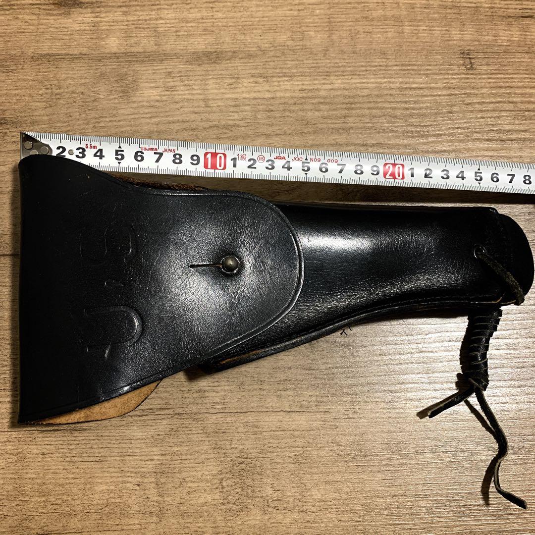 1980年代　国際産業　コクサイ　米軍 US刻印　本革　レザーホルスター　黒