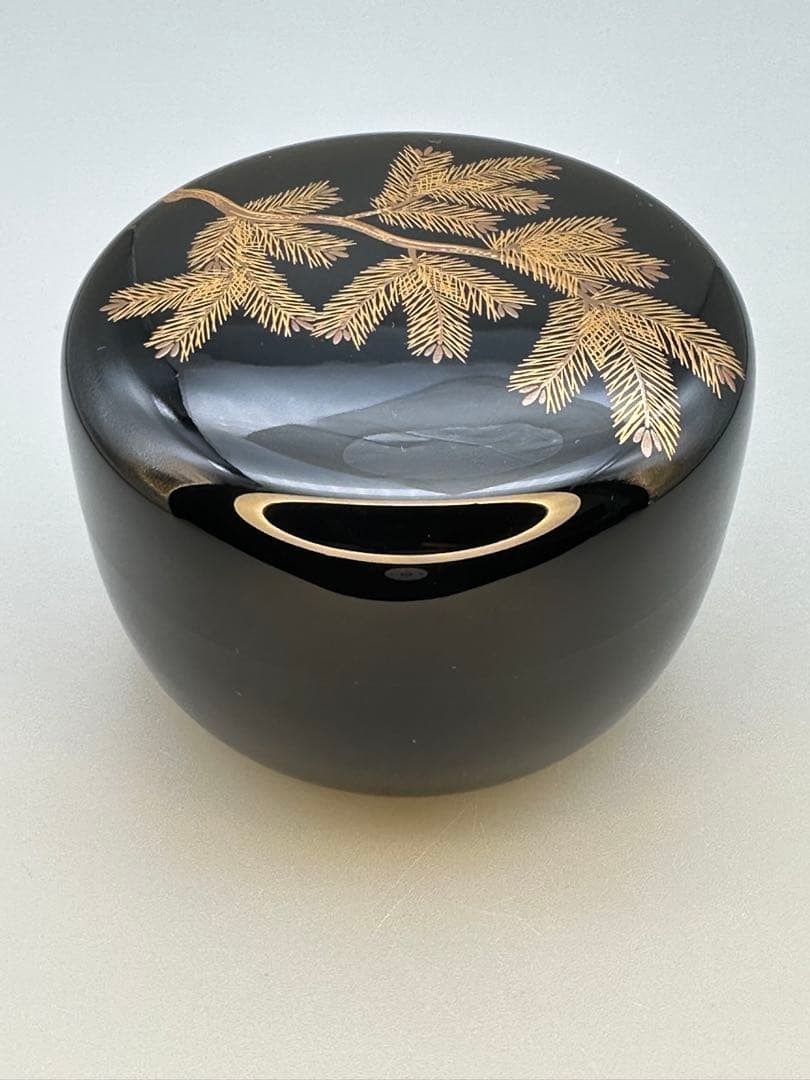 茶道具　棗　鈴木光入　ぶりぶり蒔絵