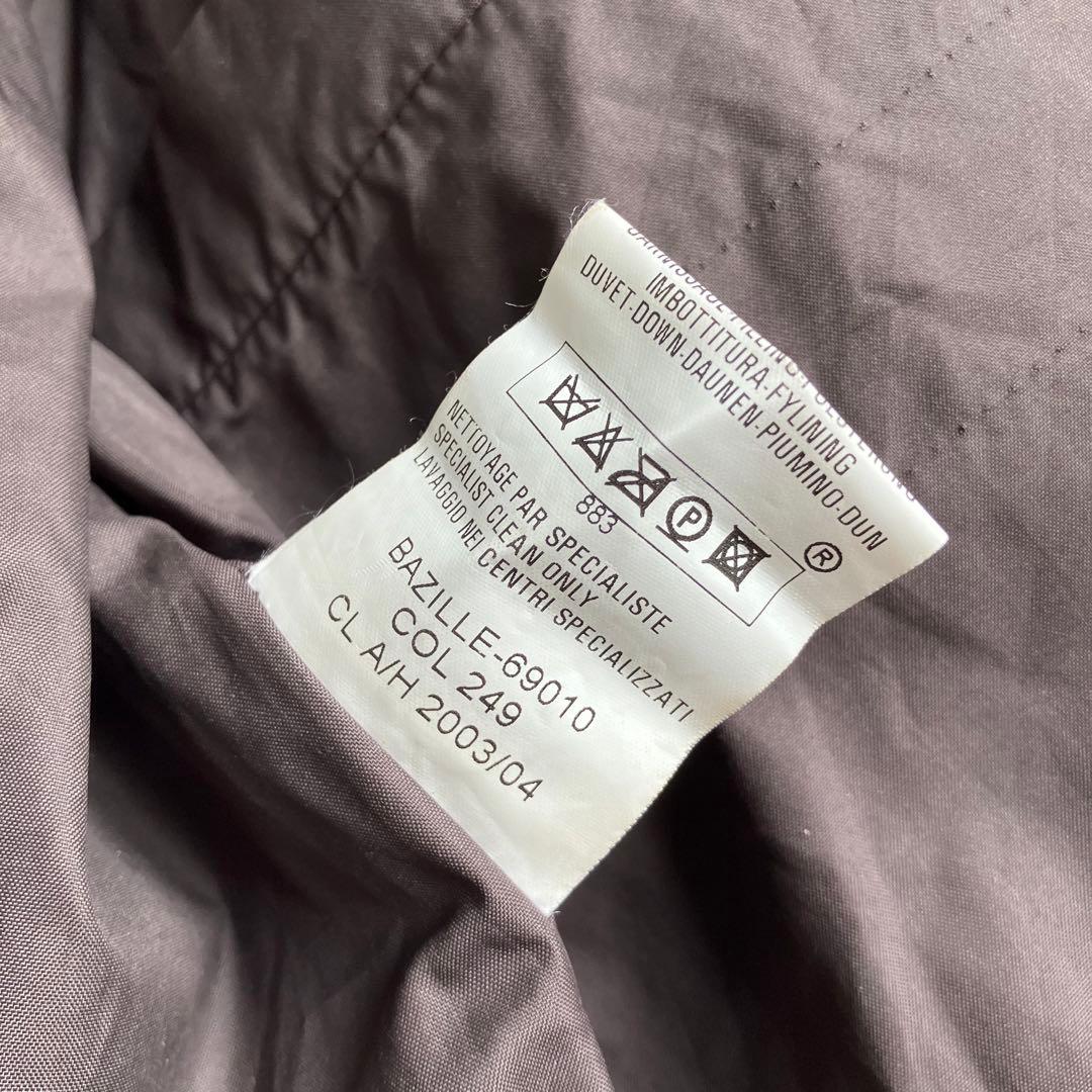 00s モンクレール 茶タグ レザー ダウンジャケット Moncler