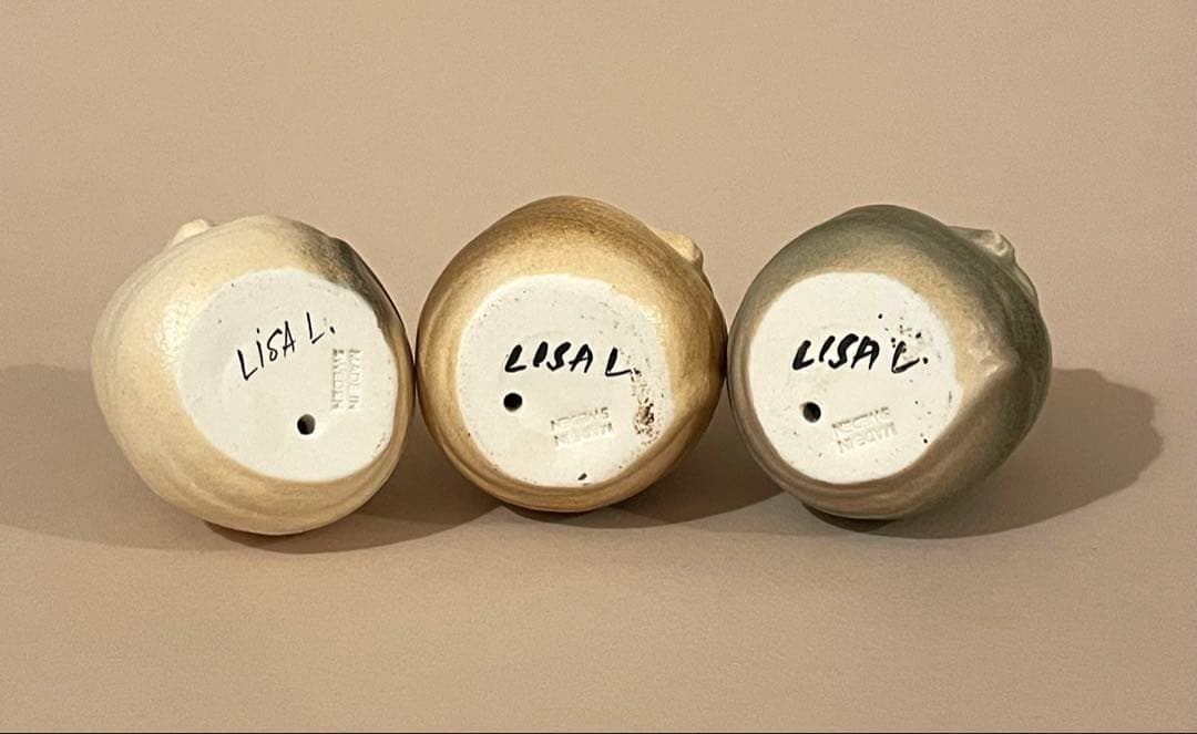 リサラーソン◆陶器製ねずみ◆3匹セット