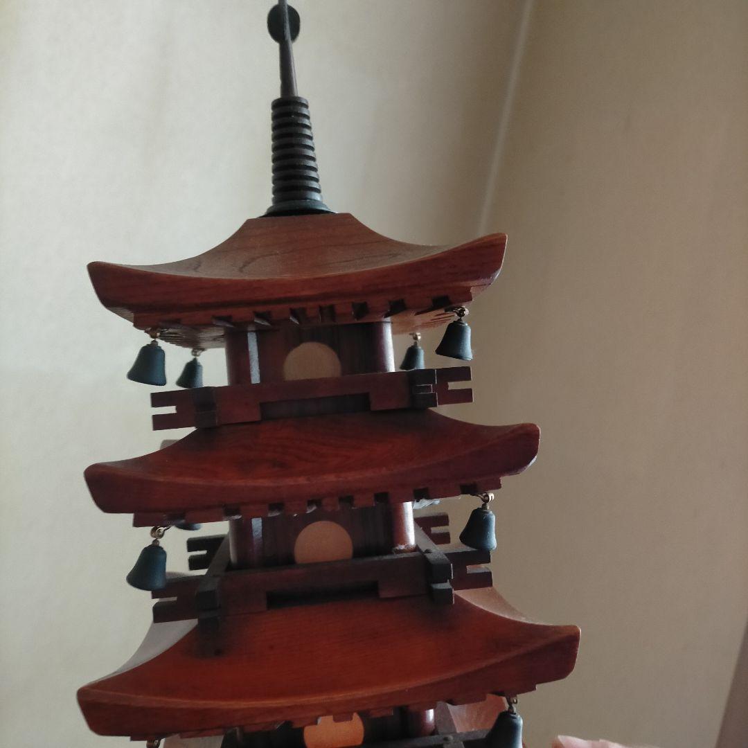 木製五重塔ランプ