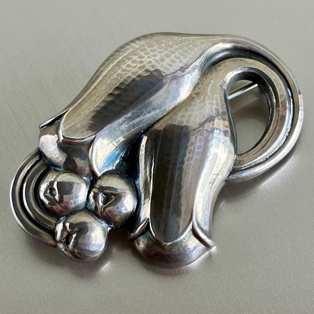   ブローチ スズラン 925 S 銀 ジョージジェンセン