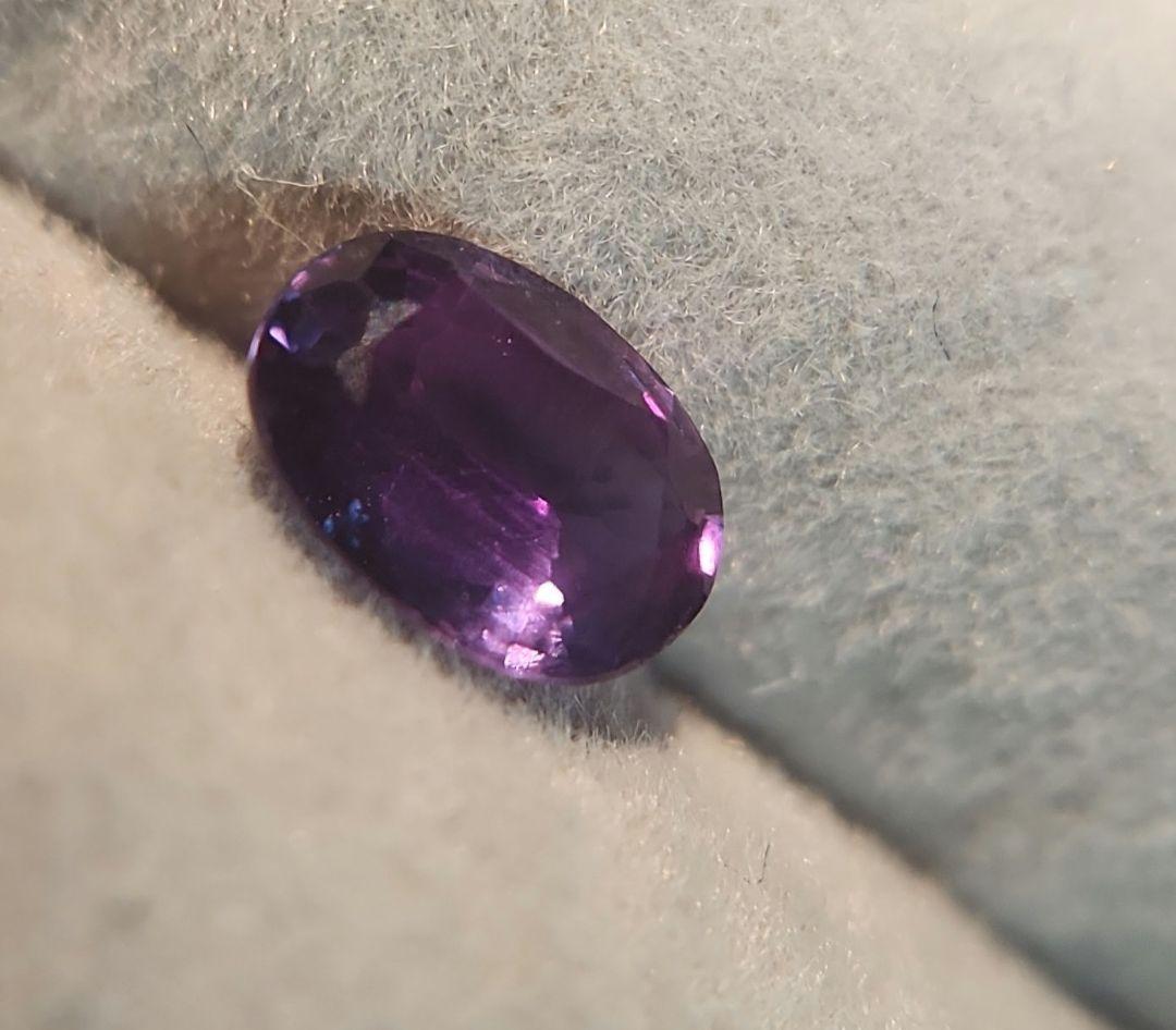 非加熱天然ヴァイオレットサファイア 0.902ct