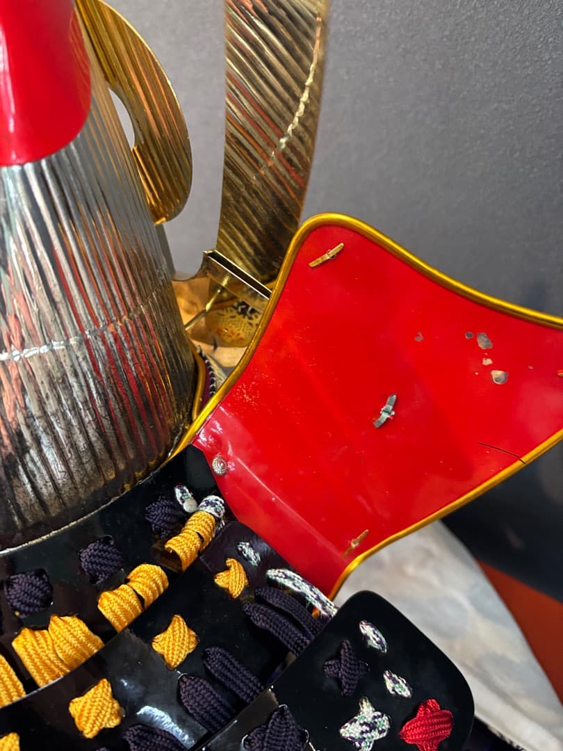 鹿皮本造り　加藤清正公　特製兜　鉄製総重量6.7キロ　傾奇者　勝ち兜