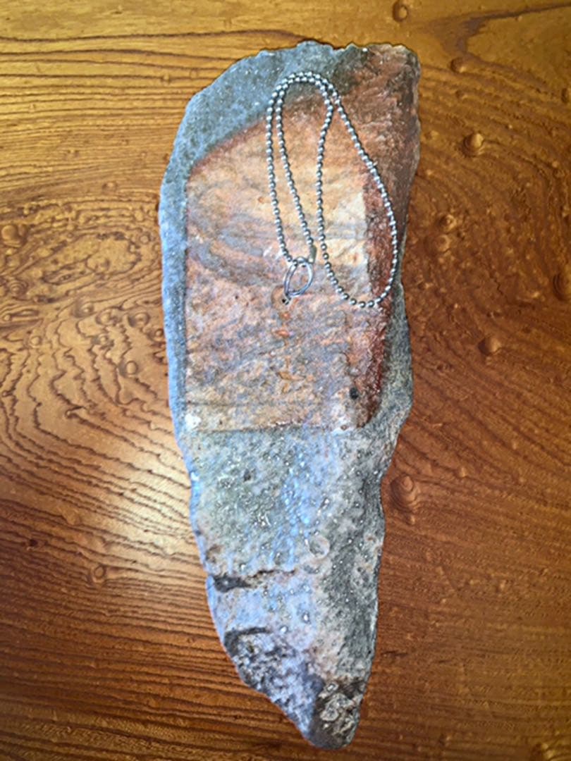 備前焼　ジェフ　シャピロ作　掛け花入　　　　ニューヨーク在住陶芸家　掛け花入