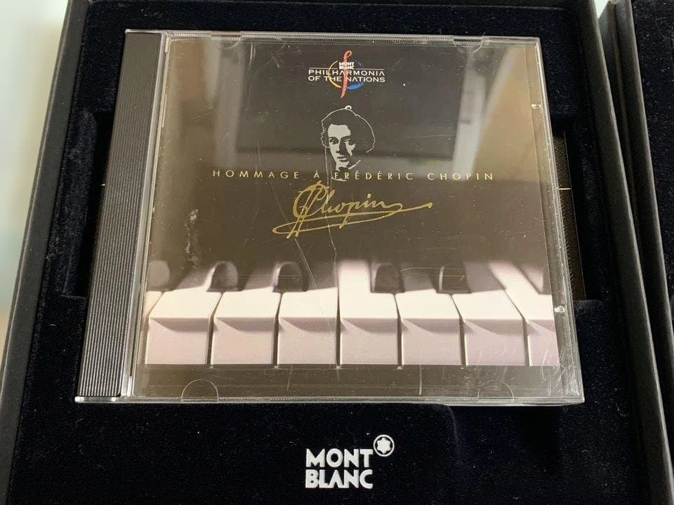 MONTBLANC マイスターシュテュック 万年筆 ペン先14K ショパンCD付
