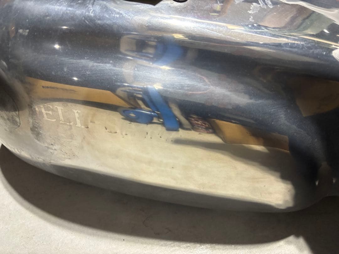 SR400 メタリックシルバータンク B級品