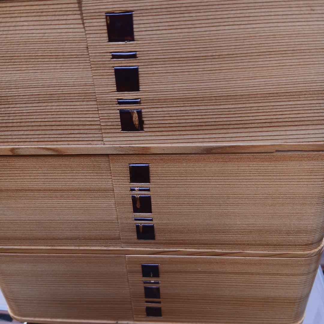 秋田 3段曲げわっぱ お重