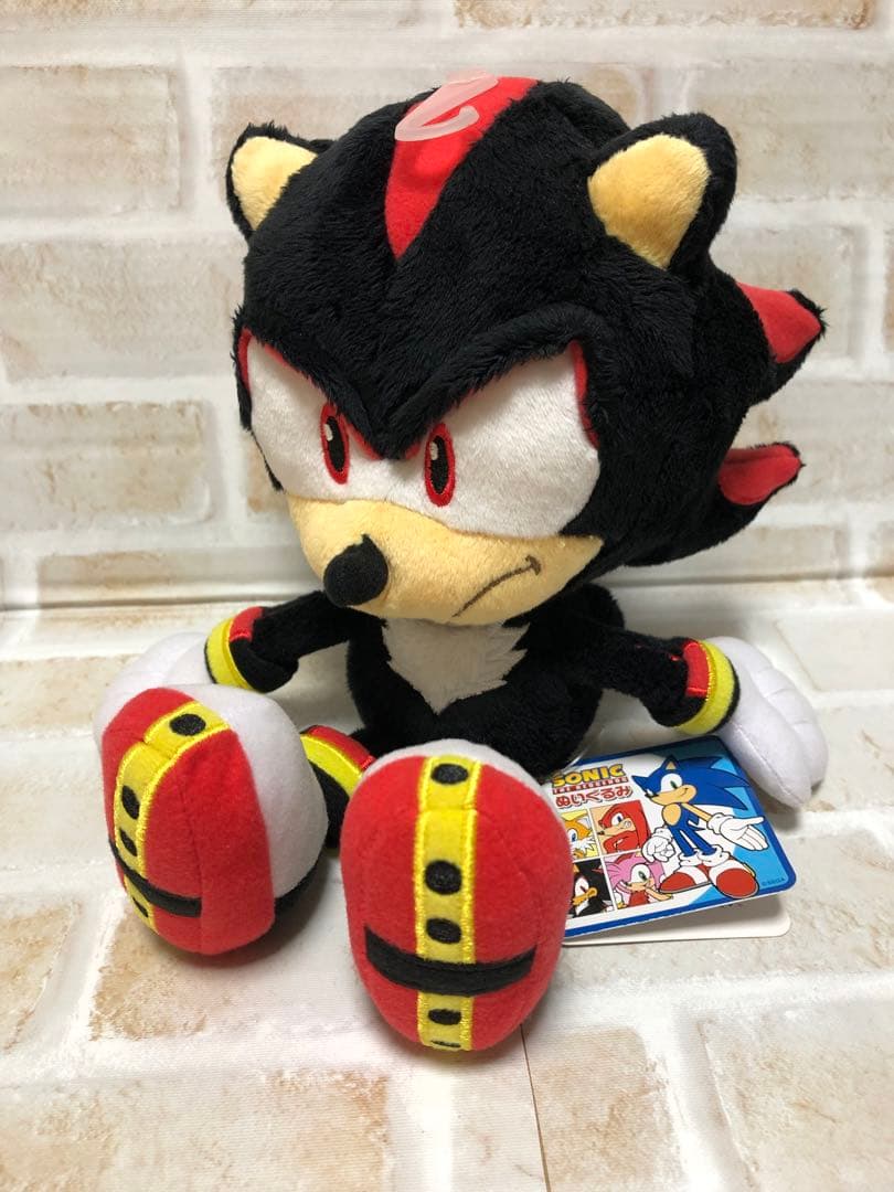 ソニック ザ ヘッジホッグ　シャドウ　ぬいぐるみ　三英　shadow SEGA
