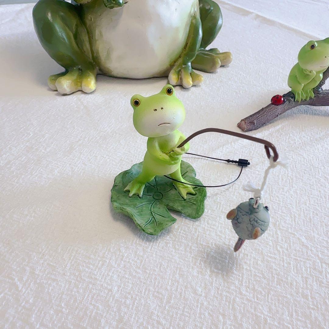 カエルさんの置き物　5点セット