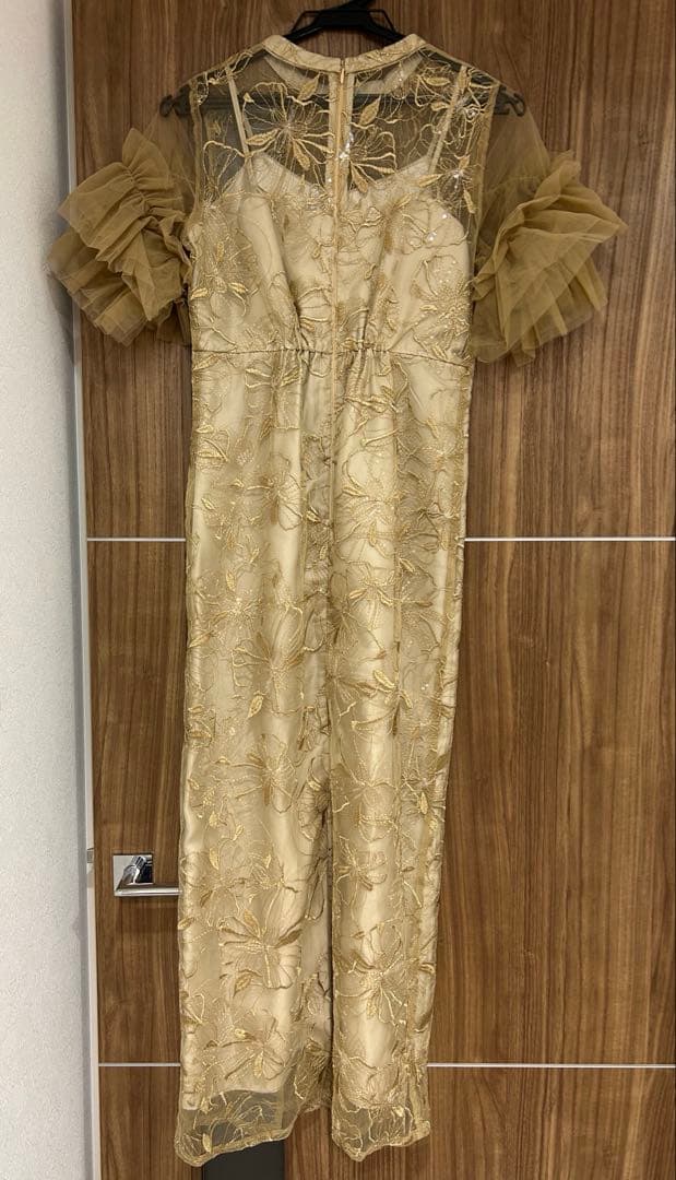 ANDRESD key neck embroidery dress Mサイズ