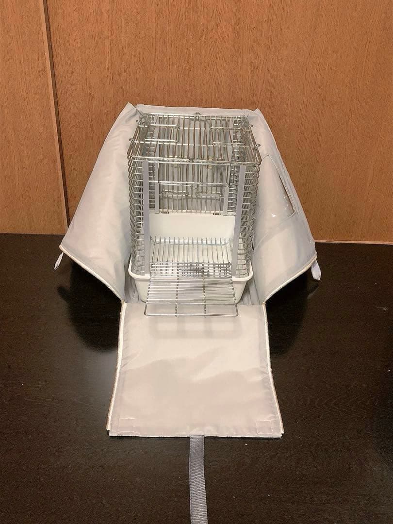 m!ch!様ケージの出し入れ不要 通院や災害避難用に便利な遮光キャリーバッグ