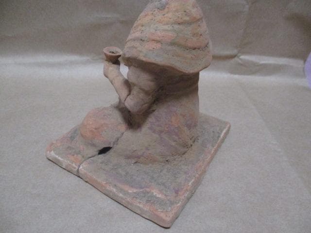 シルクロード　トルファン遺跡　仏像坐像　ですが　ｃ１８M 2411